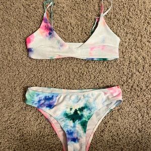 tie dye bikini set